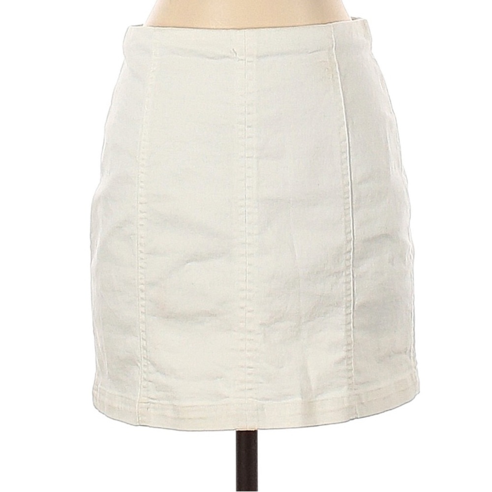 Honey Belle Cream Mini Skirt for Work